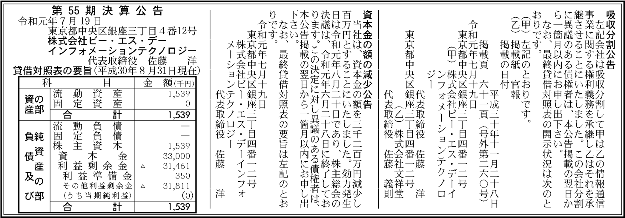 10 株式 会社 ビー エス デー インフォメーション テクノロジー 2021